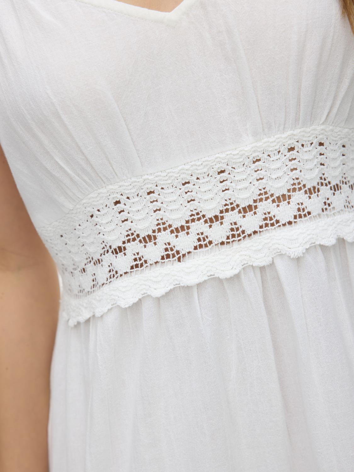 VMQUINCY Long Dress - Snow White - VERO MODA & VILA Bergvik